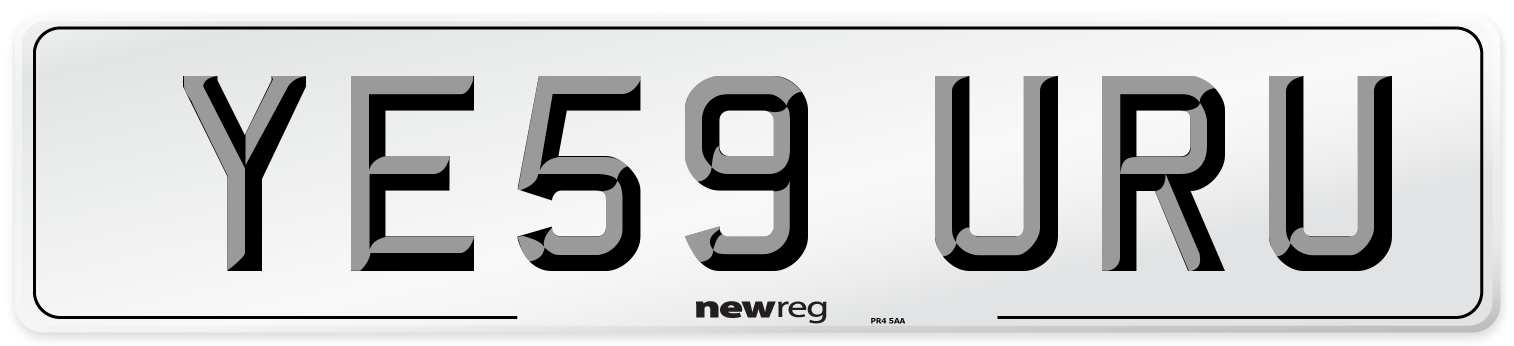 YE59 URU Number Plate from New Reg